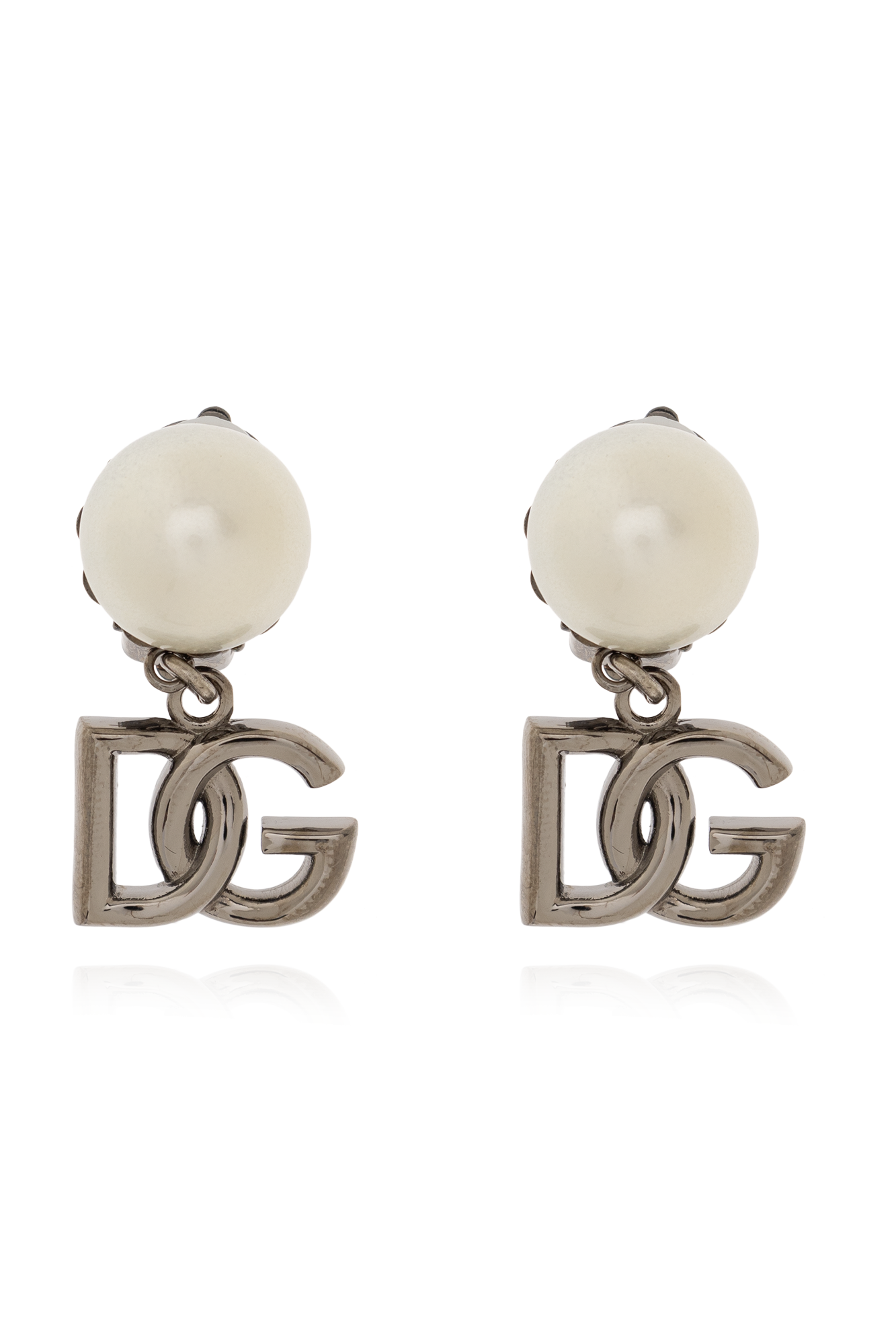 Dolce & Gabbana Clipon earrings with logo Women's Jewelery Vitkac